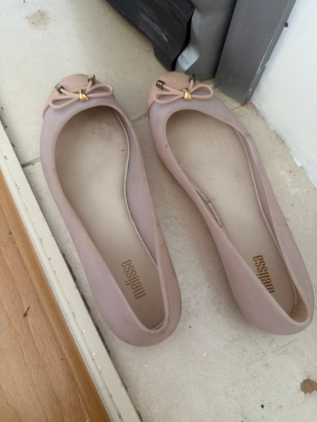 Pre-owned Melissa Ballerina Jelly Flats