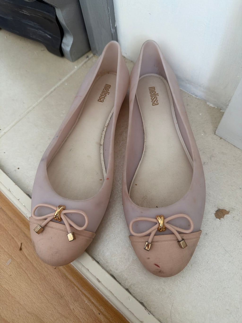 Pre-owned Melissa Ballerina Jelly Flats
